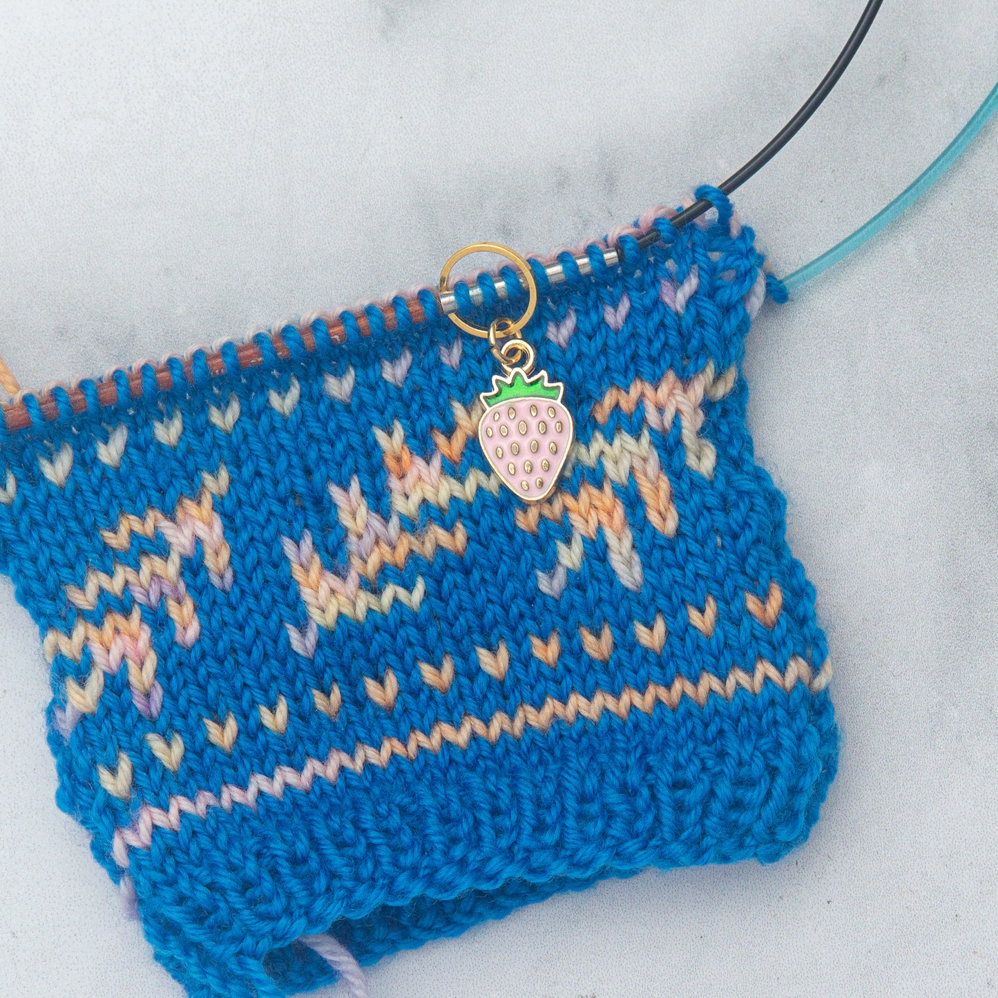 Strawberries Stitch Marker Set