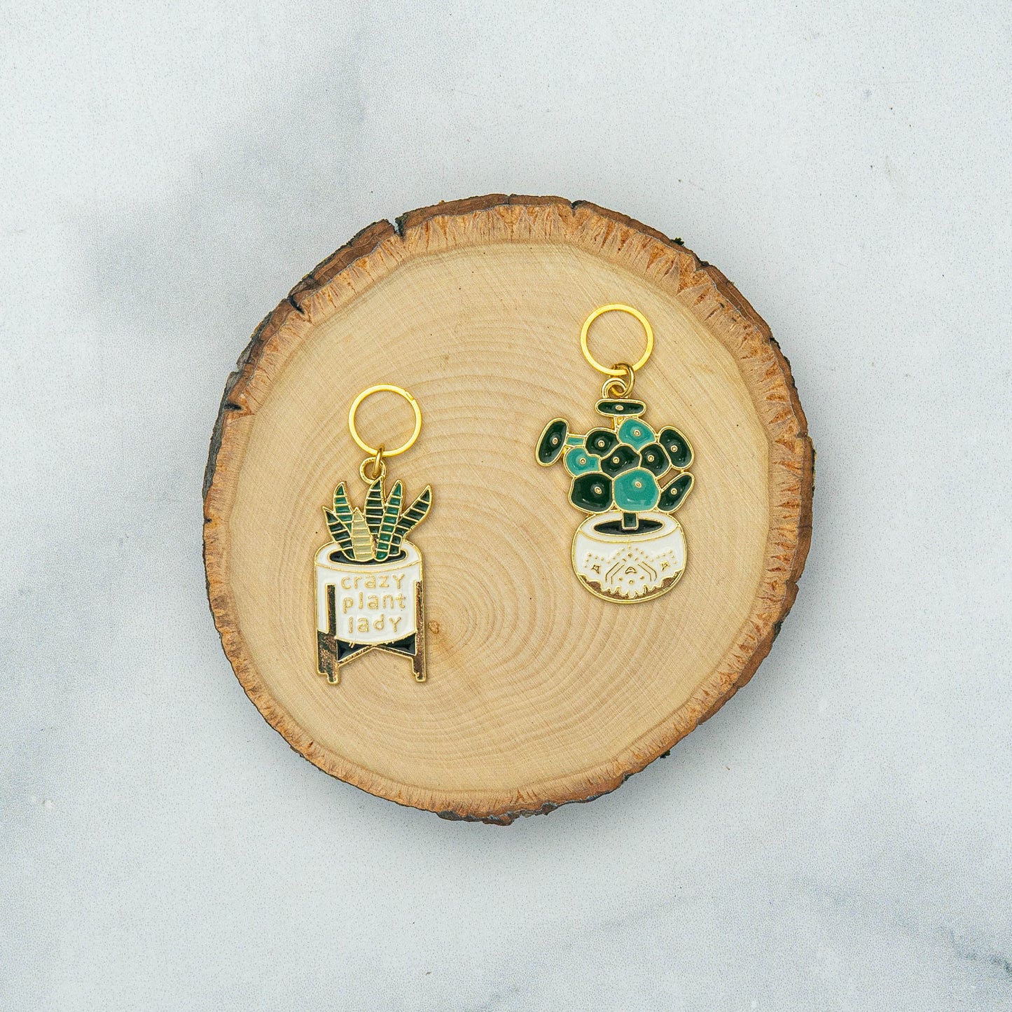 Crazy Plant Lady Stitch Marker Set