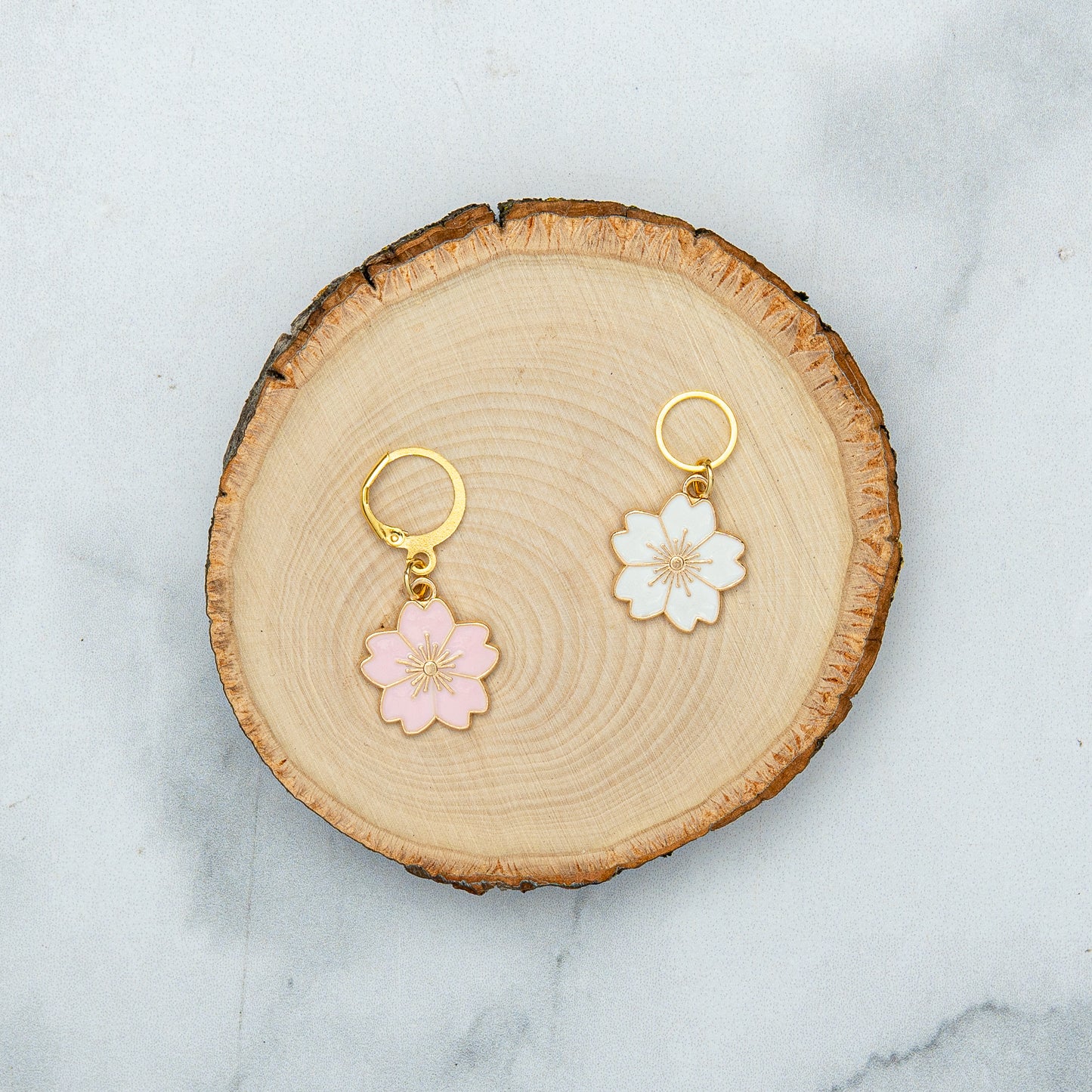 Cherry Blossom Stitch Marker Set