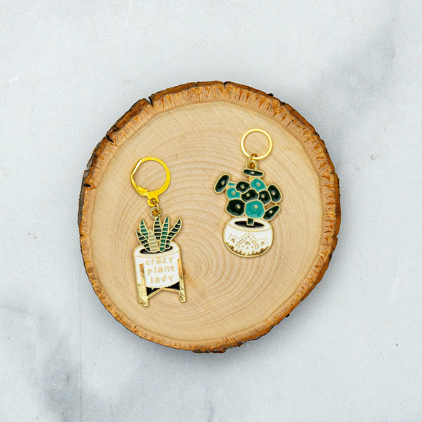 Crazy Plant Lady Stitch Marker Set