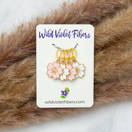 Cherry Blossom Stitch Marker Set