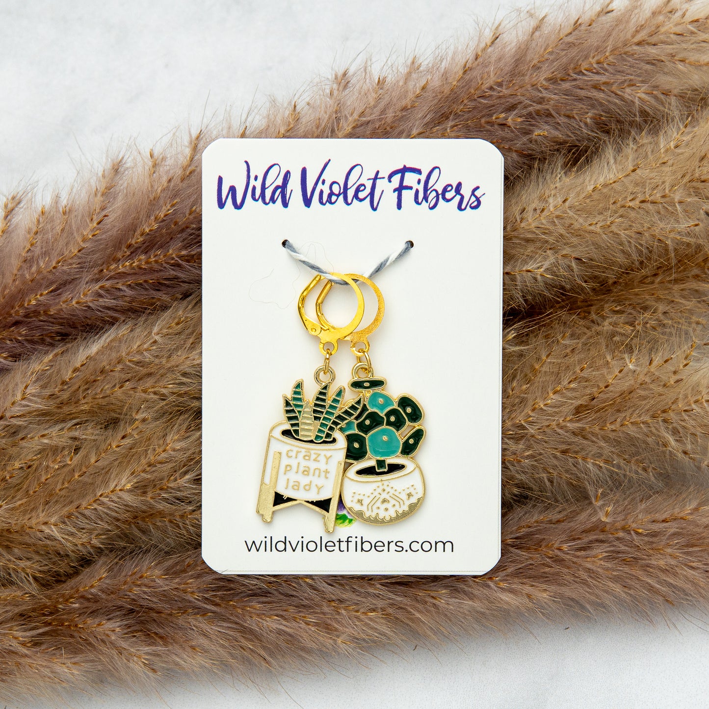 Crazy Plant Lady Stitch Marker Set