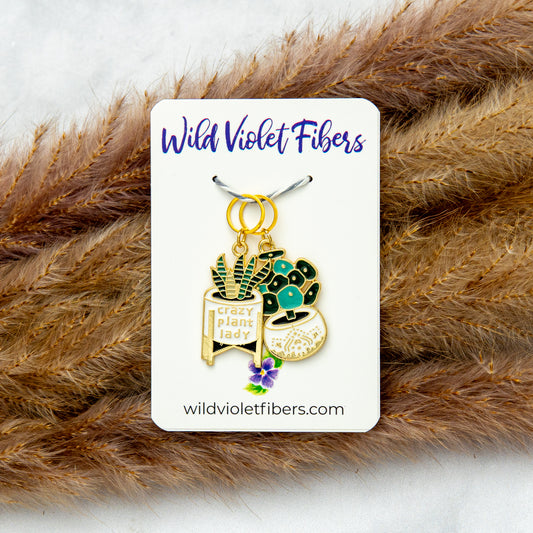 Crazy Plant Lady Stitch Marker Set