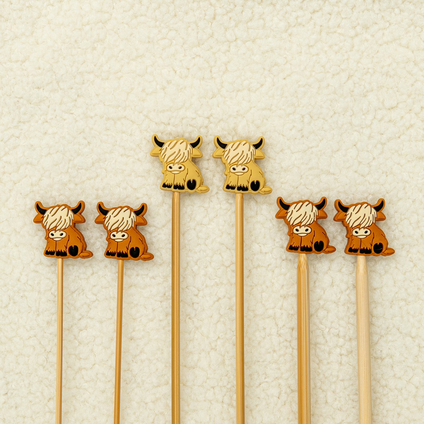Highland Cow Needle Stopper Set