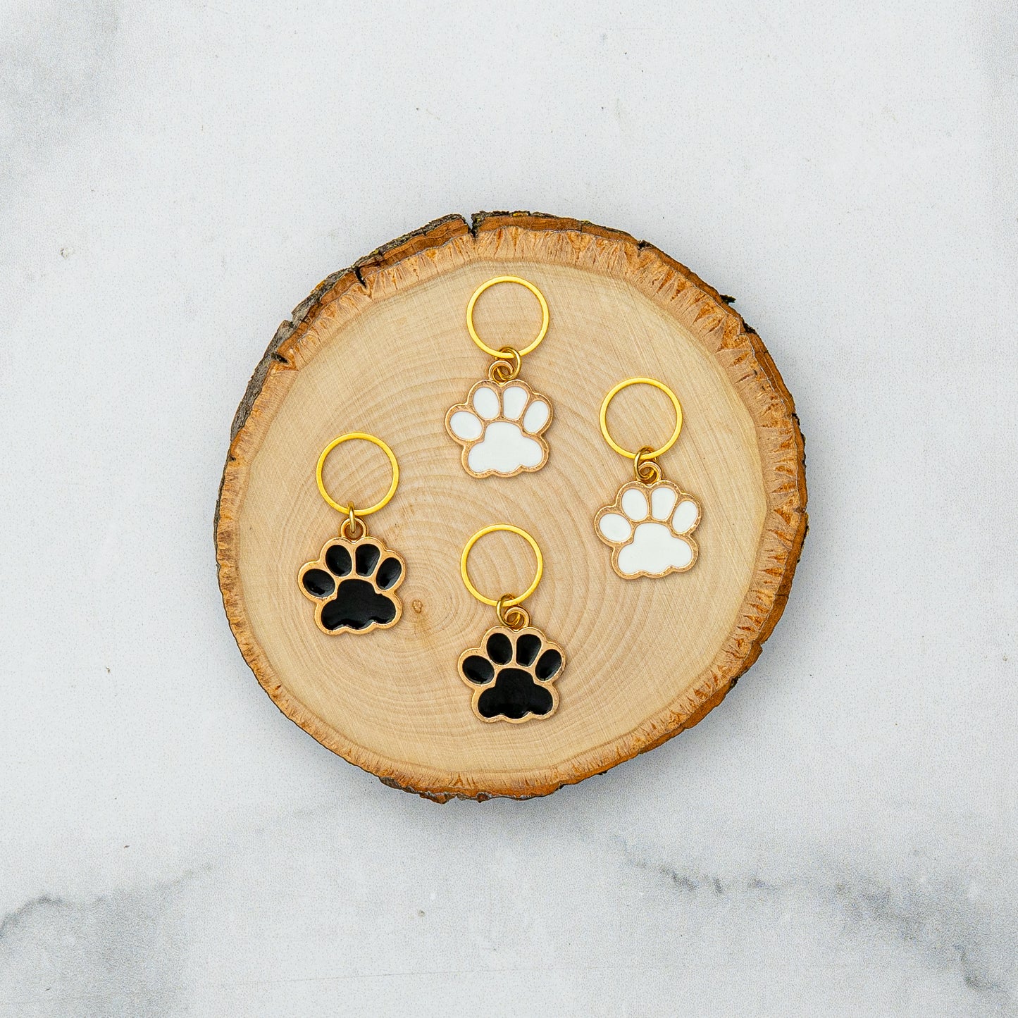 Paw Prints Stitch Marker Set