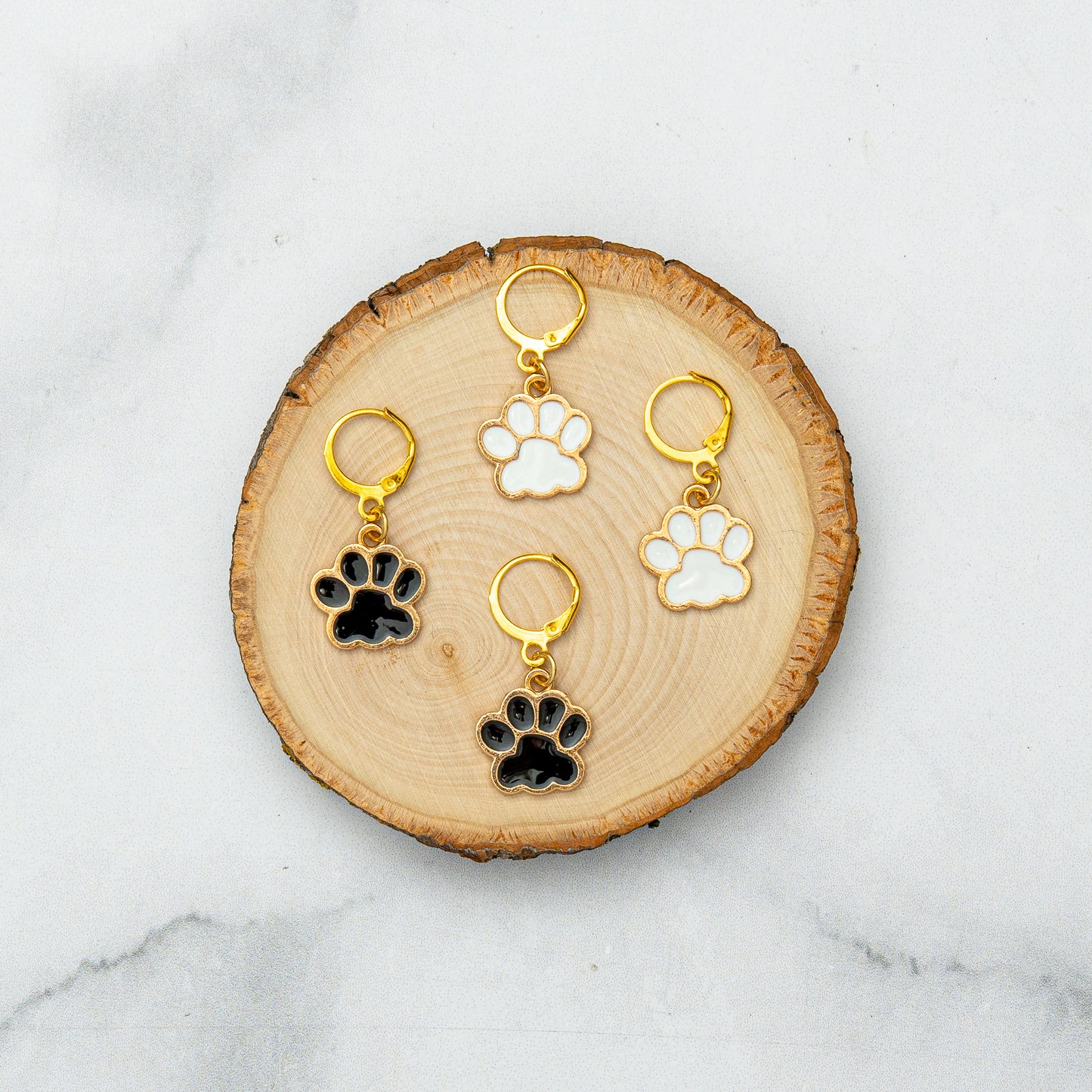 Paw Prints Stitch Marker Set