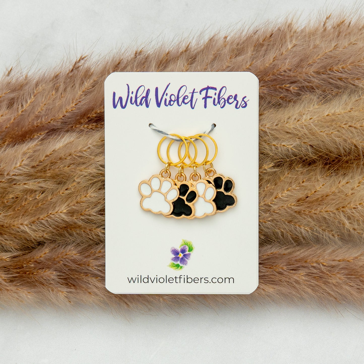 Paw Prints Stitch Marker Set