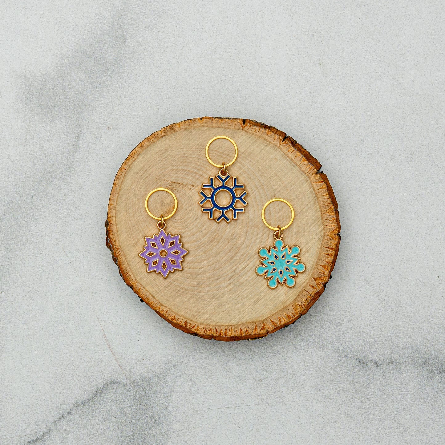 Snow Day Stitch Marker Set