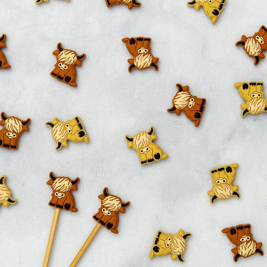 Highland Cow Needle Stopper Set
