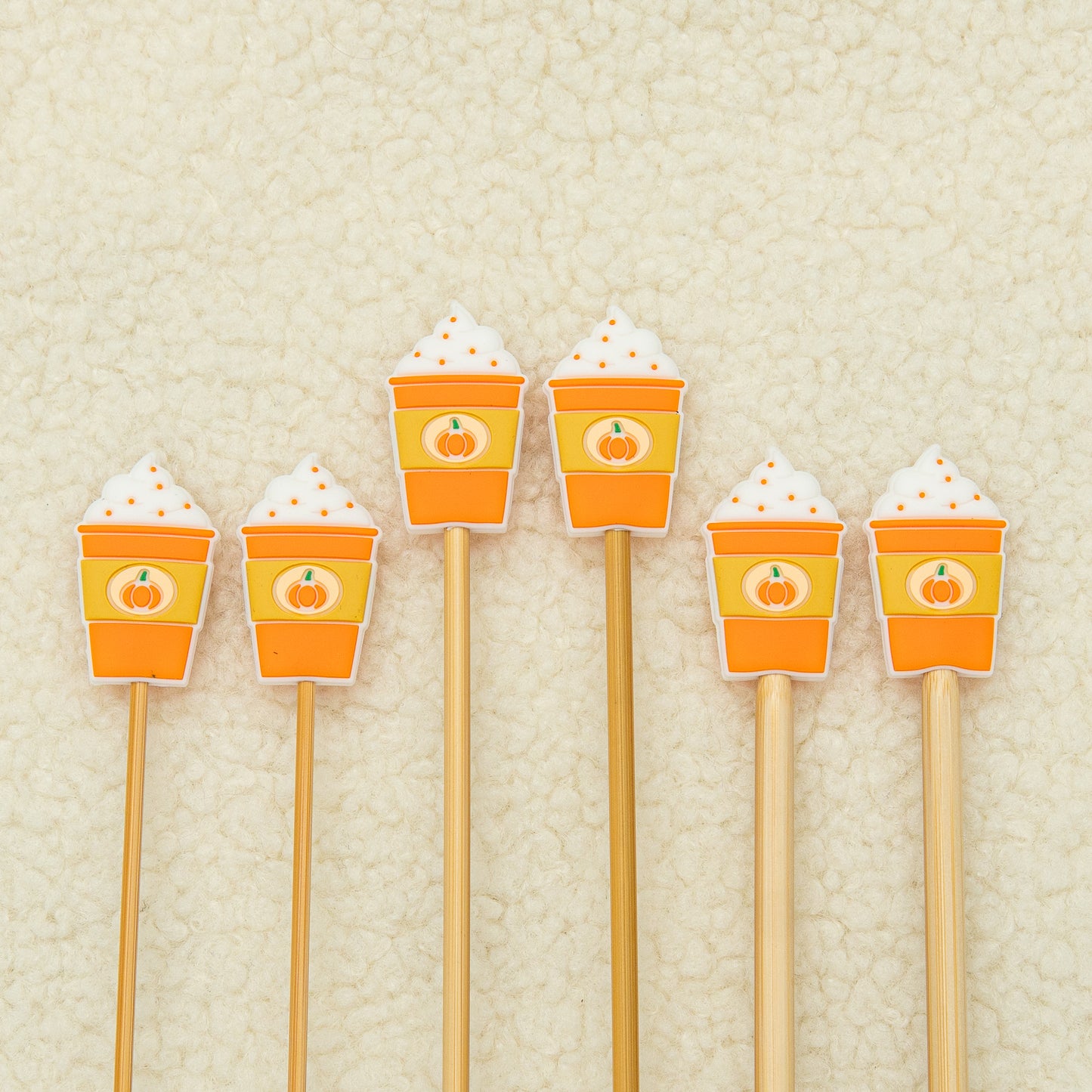 Pumpkin Spice Latte Needle Stopper Set
