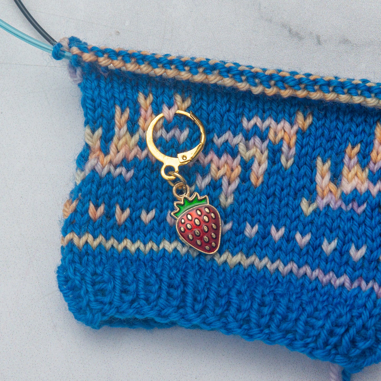 Strawberries Stitch Marker Set
