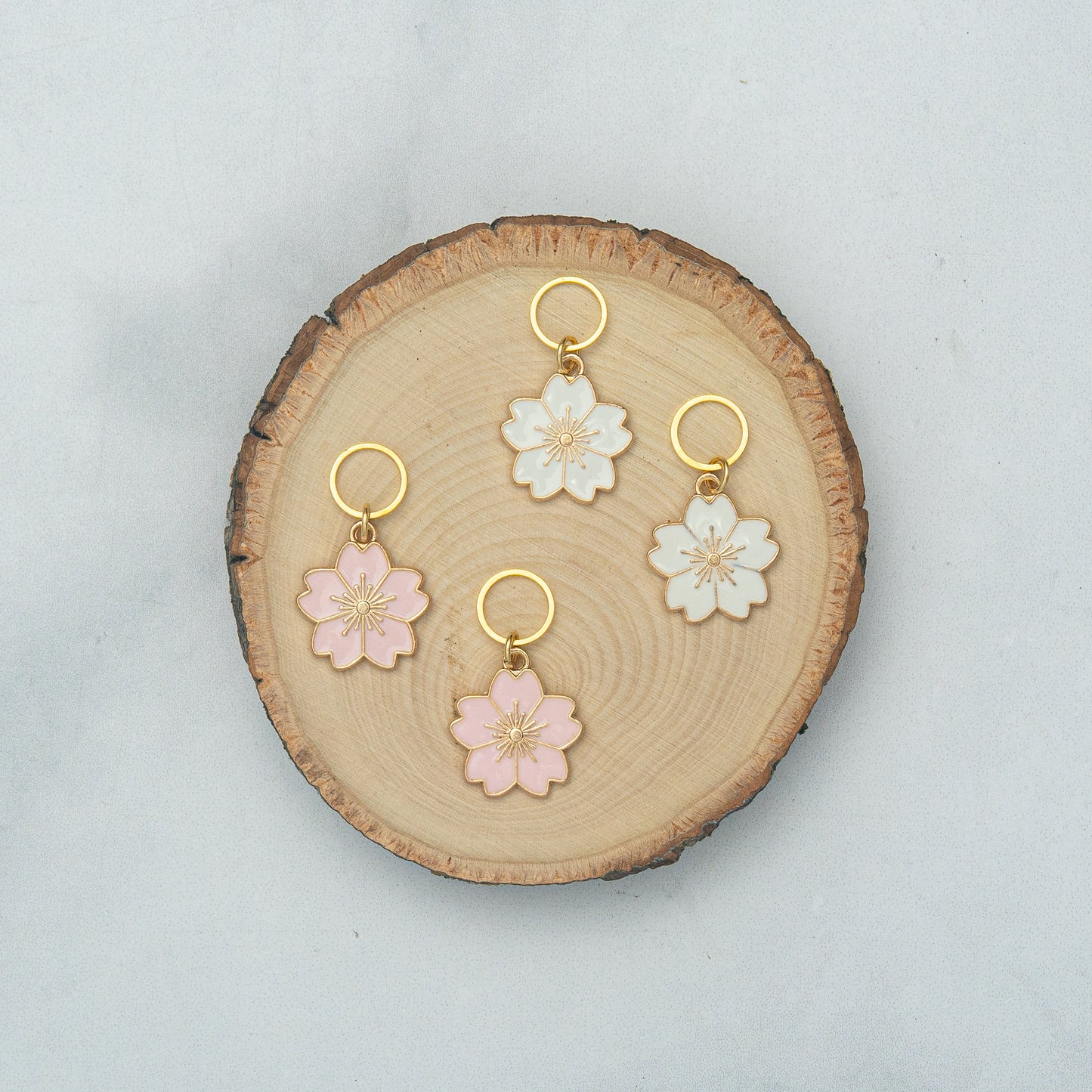 Cherry Blossom Stitch Marker Set