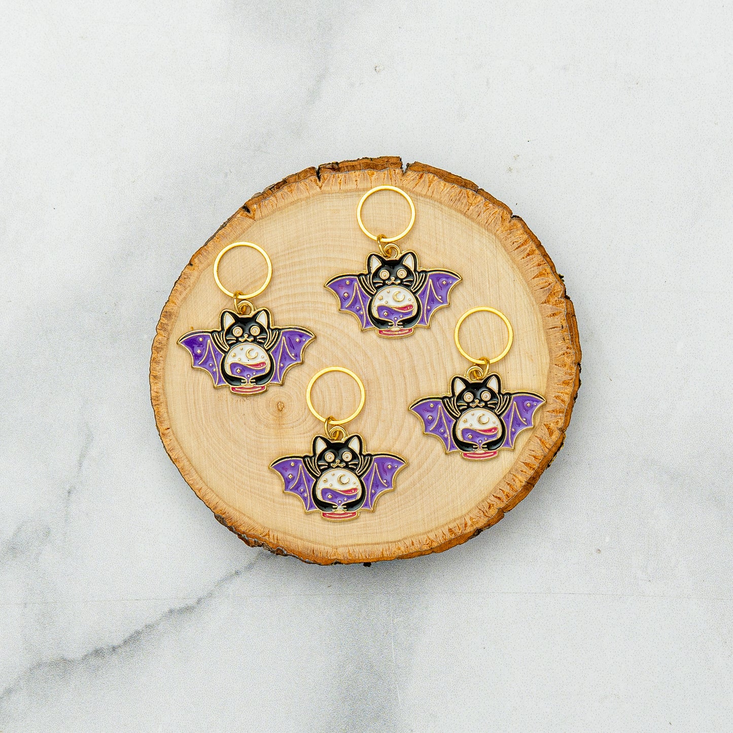 Bat Cat Stitch Marker Set