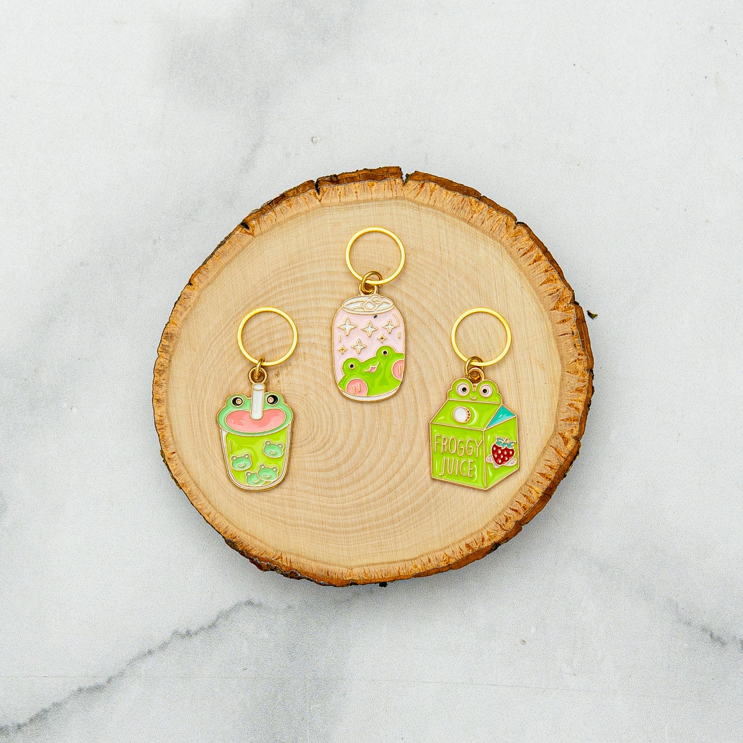 Froggy Juice Stitch Marker Set