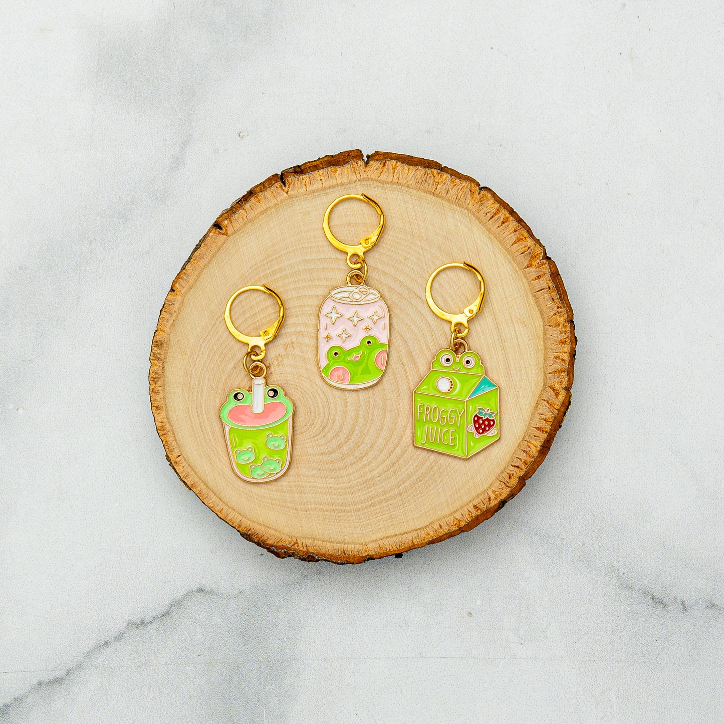 Froggy Juice Stitch Marker Set