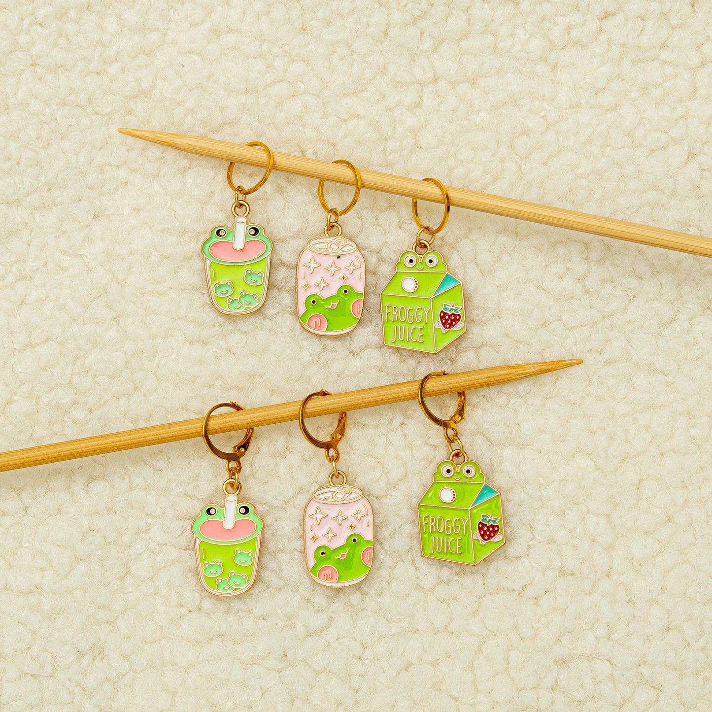 Froggy Juice Stitch Marker Set