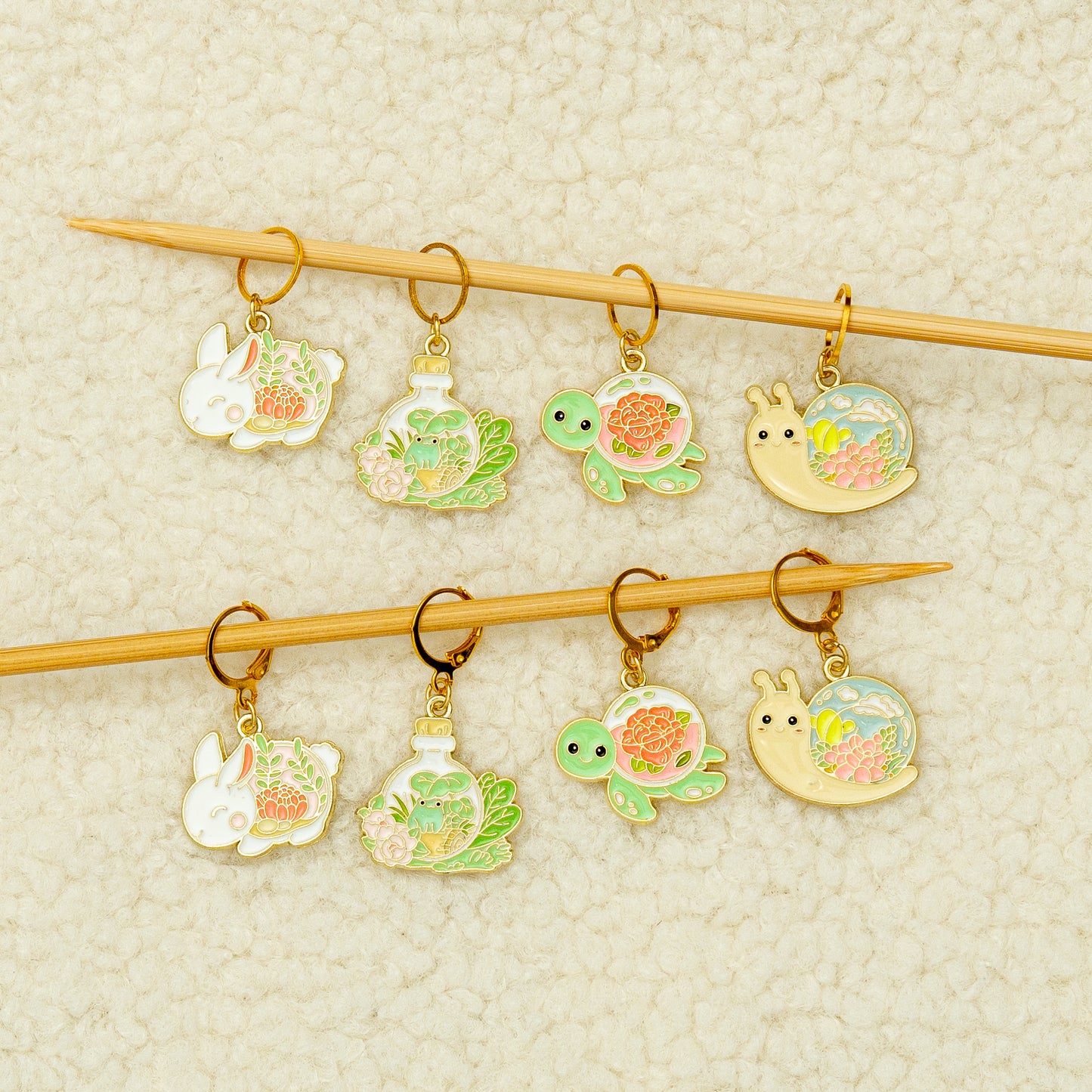 Botanical Animals Stitch Marker Set