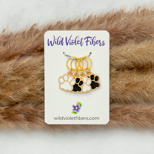 Paw Prints Stitch Marker Set